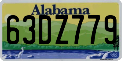 AL license plate 63DZ779