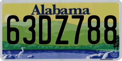 AL license plate 63DZ788