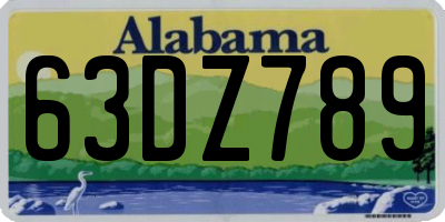 AL license plate 63DZ789