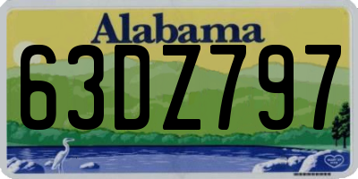 AL license plate 63DZ797