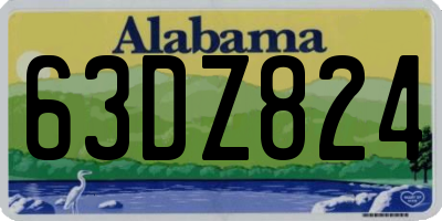AL license plate 63DZ824