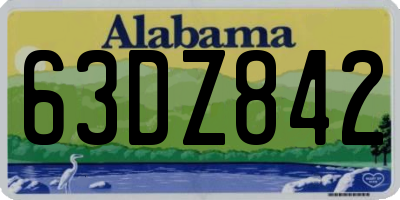 AL license plate 63DZ842