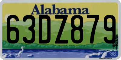 AL license plate 63DZ879