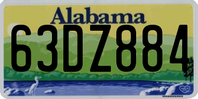 AL license plate 63DZ884