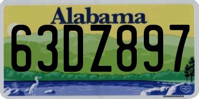 AL license plate 63DZ897