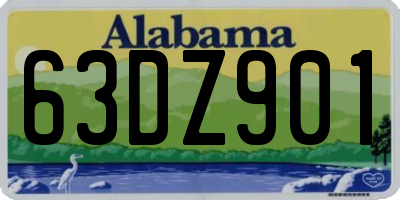 AL license plate 63DZ901