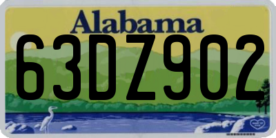 AL license plate 63DZ902