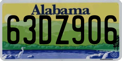 AL license plate 63DZ906