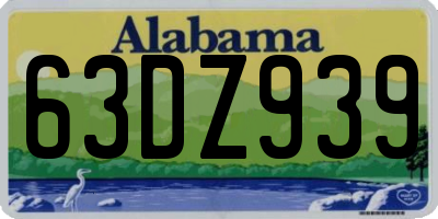 AL license plate 63DZ939