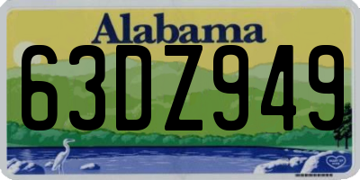 AL license plate 63DZ949