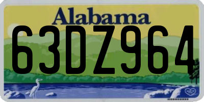 AL license plate 63DZ964