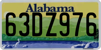 AL license plate 63DZ976