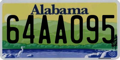 AL license plate 64AA095