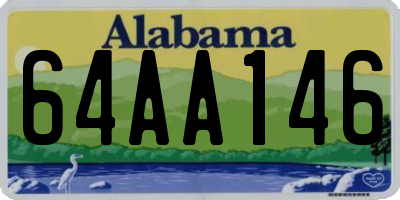 AL license plate 64AA146