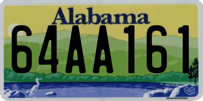 AL license plate 64AA161