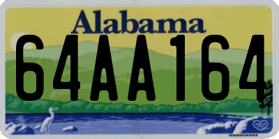 AL license plate 64AA164