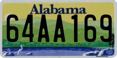 AL license plate 64AA169