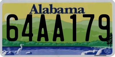 AL license plate 64AA179