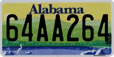 AL license plate 64AA264