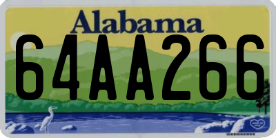 AL license plate 64AA266
