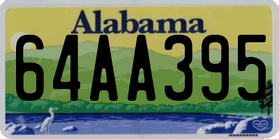 AL license plate 64AA395