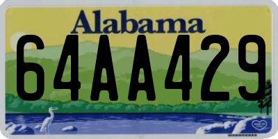 AL license plate 64AA429
