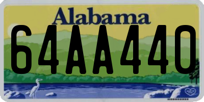 AL license plate 64AA440