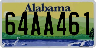AL license plate 64AA461