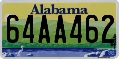 AL license plate 64AA462