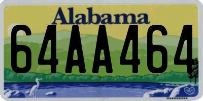 AL license plate 64AA464