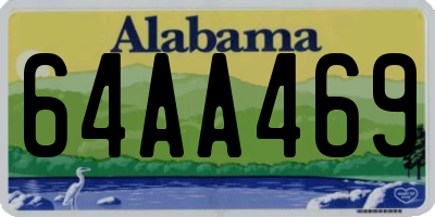 AL license plate 64AA469