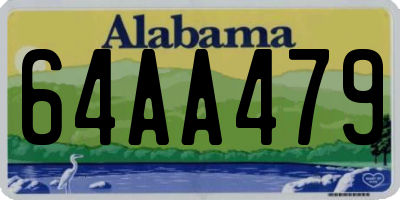 AL license plate 64AA479