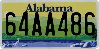 AL license plate 64AA486