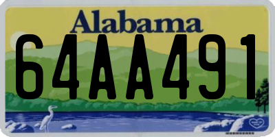 AL license plate 64AA491