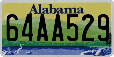 AL license plate 64AA529