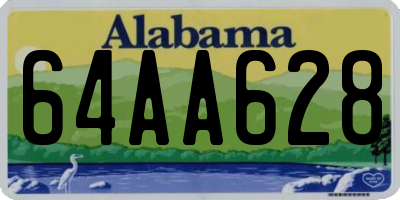 AL license plate 64AA628