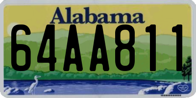 AL license plate 64AA811