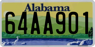 AL license plate 64AA901