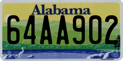 AL license plate 64AA902
