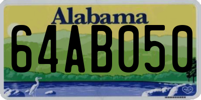 AL license plate 64AB050