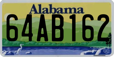 AL license plate 64AB162