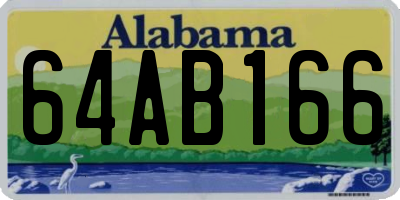 AL license plate 64AB166