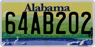 AL license plate 64AB202