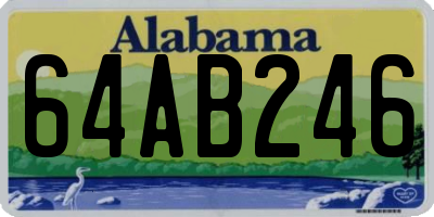 AL license plate 64AB246