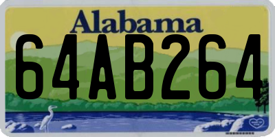 AL license plate 64AB264