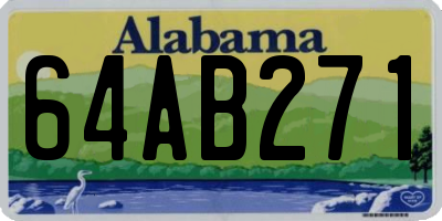 AL license plate 64AB271