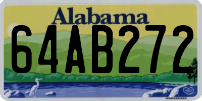 AL license plate 64AB272