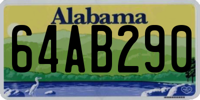 AL license plate 64AB290