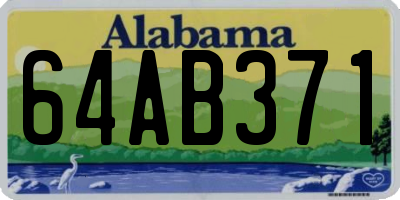 AL license plate 64AB371