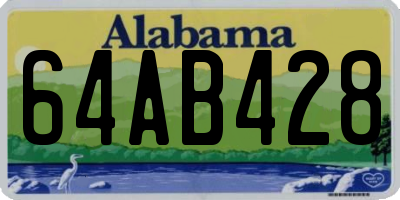 AL license plate 64AB428